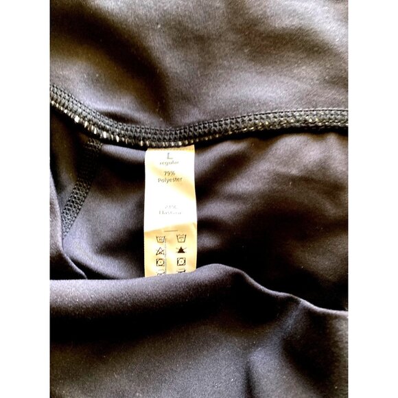 High Waisted Crossover Flare Yoga Leggings Black  Large NWT - Picture 6 of 6